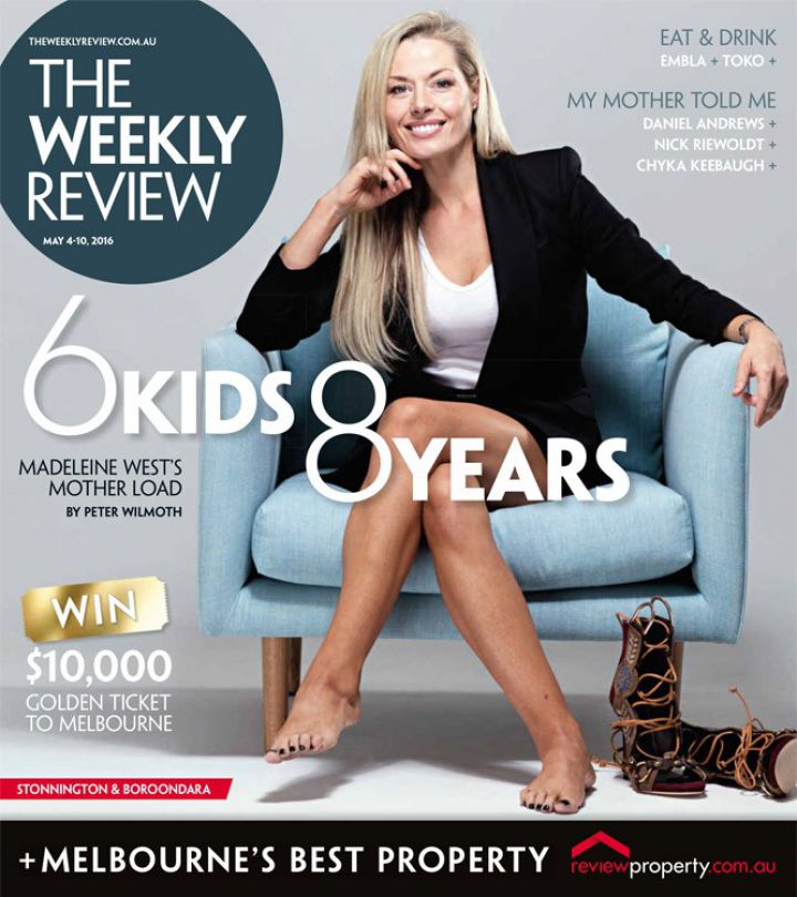 The Weekly Review - Actor, writer and mother of six Madeleine West hits the mother load
