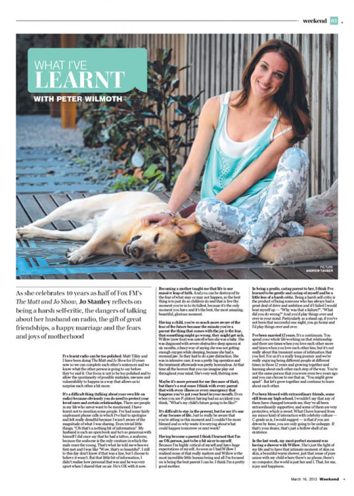 What I’ve Learnt - Jo Stanley